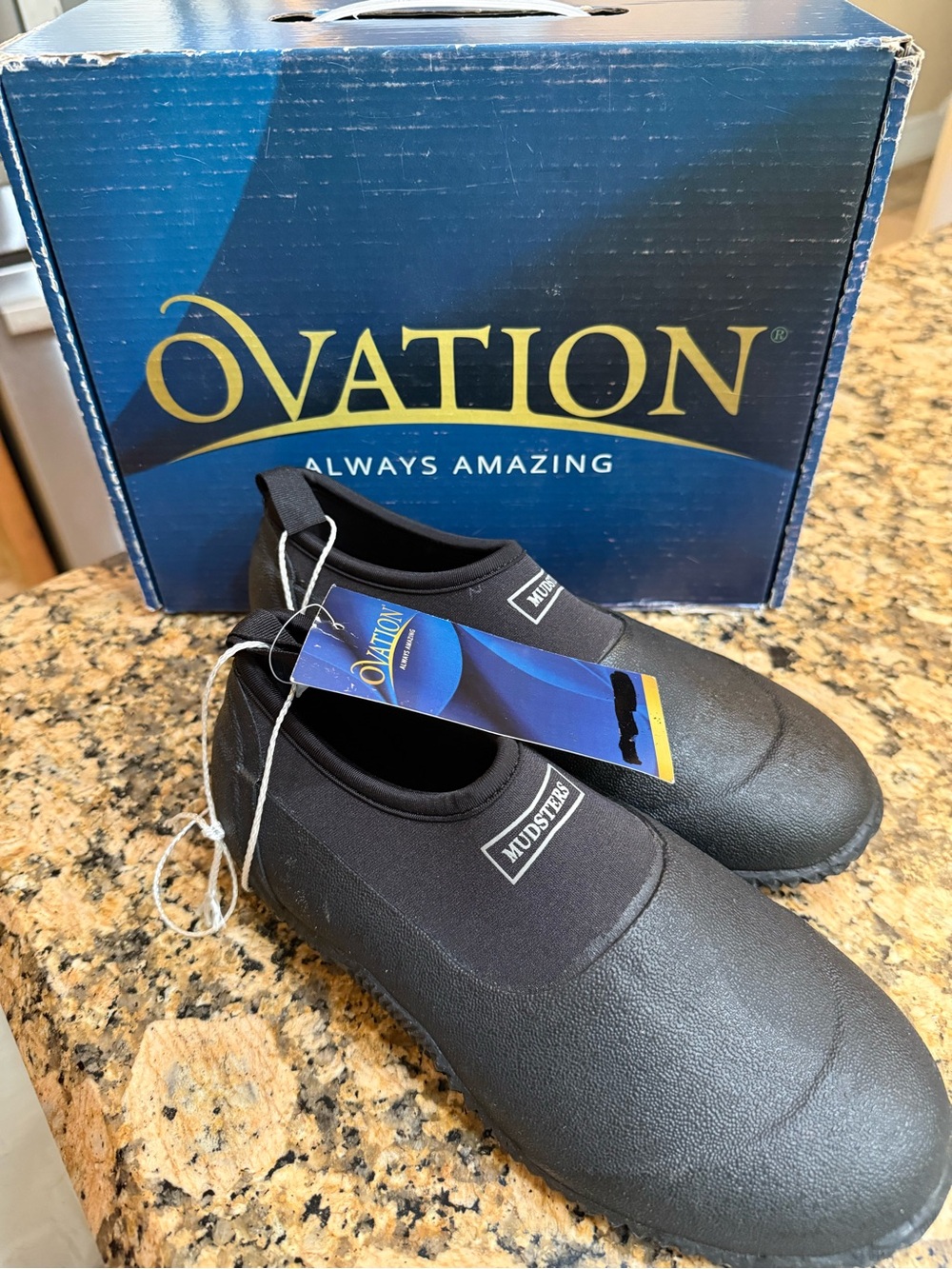 MudStoppers by OVATION equestrian  Slip-On Black BARN Shoes